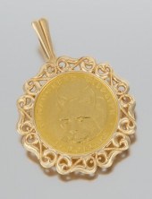 A Ladies' Pendant With Cook Is