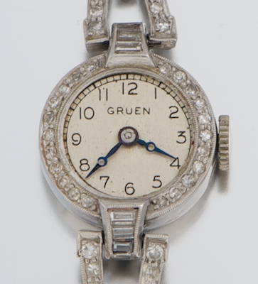 A Ladies' Platinum and Diamond