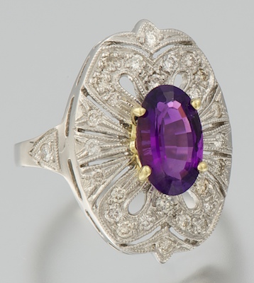 A Ladies' Platinum Diamond and