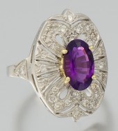 A Ladies' Platinum Diamond and