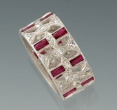 A Ladies' Platinum Diamond and