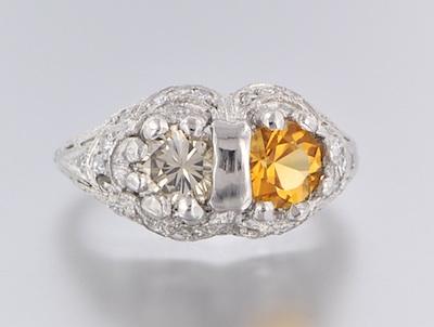 A Ladies' Platinum, Diamond and