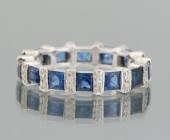 A Ladies' Platinum Sapphire an