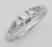 A Ladies' Princess Cut Diamond