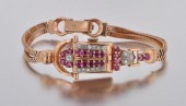 A Ladies' Retro Ruby and Diamo
