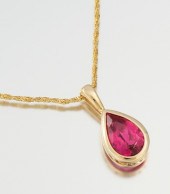 A Ladies' Rubellite Pendant on