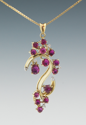 A Ladies' Ruby and Diamond