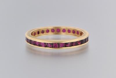 A Ladies' Ruby Eternity Ring 14