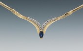 A Ladies' Sapphire and Diamond