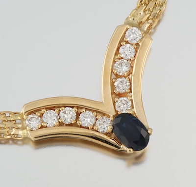 A Ladies' Sapphire and Diamond
