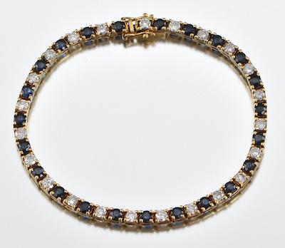 A Ladies' Sapphire and Diamond
