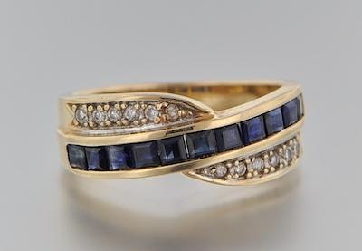 A Ladies' Sapphire and Diamond Ring
