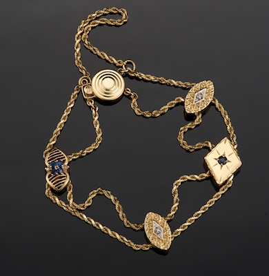 A Ladies' Slider Bracelet 14k