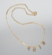 A Ladies' TRIX Necklace 14k ye