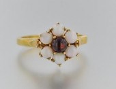 A Ladies' Vermeil Opal and Gar
