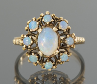 A Ladies' Vintage Opal Ring 14k