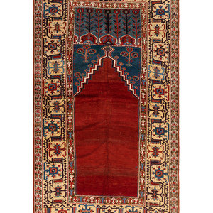 A Ladik Wool Prayer Rug Circa