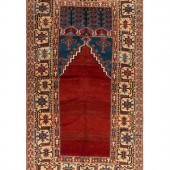 A Ladik Wool Prayer Rug
Circa