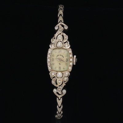 A Lady Elgin Gold and Diamond Dress