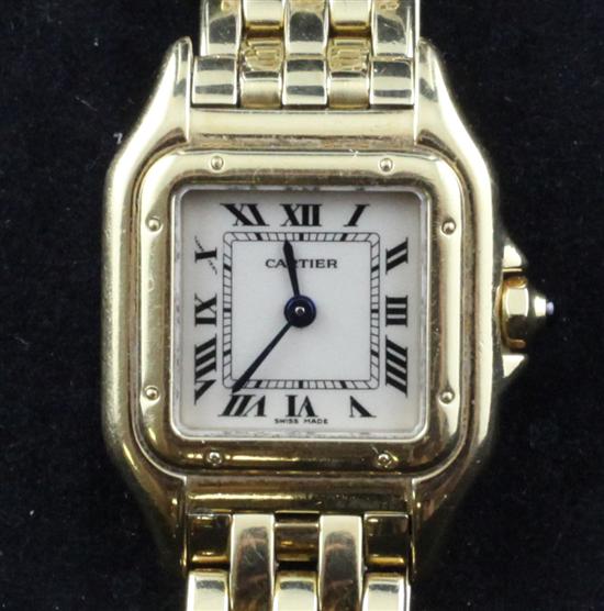 A lady's 18ct gold Cartier Panthere