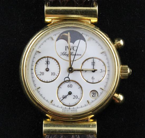 A lady's 18ct gold IWC Schaffhausen