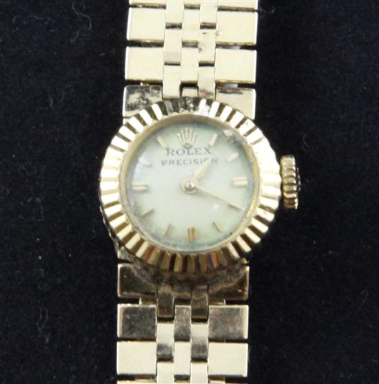 A lady's 18ct gold Rolex