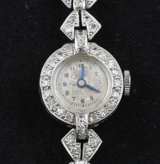 A lady's 1920's platinum and