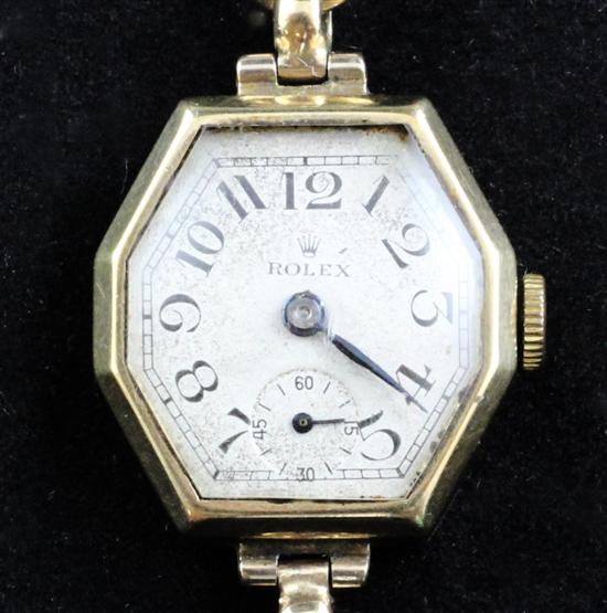 A lady's 1930's 9ct gold Rolex