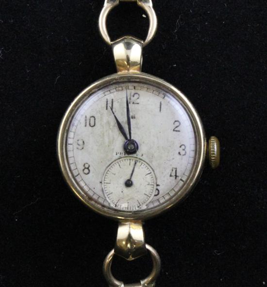 A lady's 1940's 9ct gold Rolex
