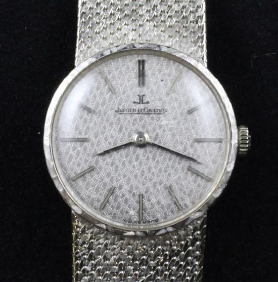 A lady's 1970's 18ct textured white