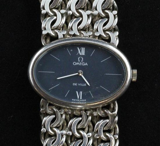 A lady's 1970's silver Omega