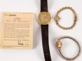 A lady's 9ct gold cased Omega