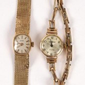 A lady's 9ct gold cased Sekond