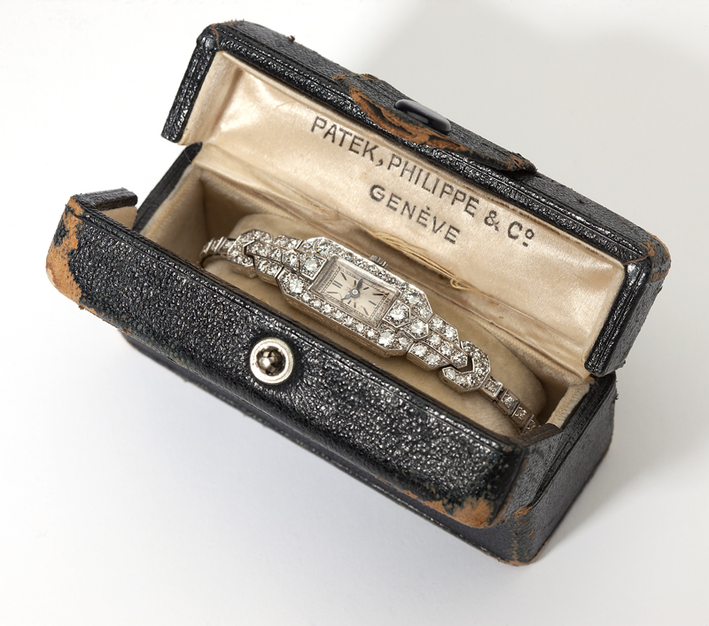 A lady's diamond and platinum