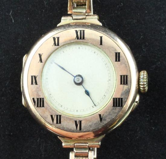 A lady's early 20th century 9ct