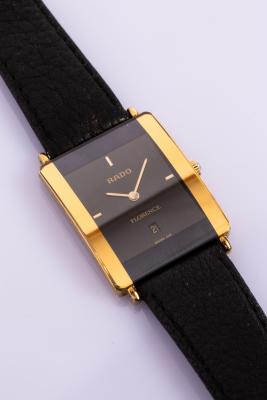 A lady's Rado wristwatch, the black
