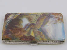 A lady's silver cigarette case with