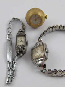 A lady's steel wrist watch by
