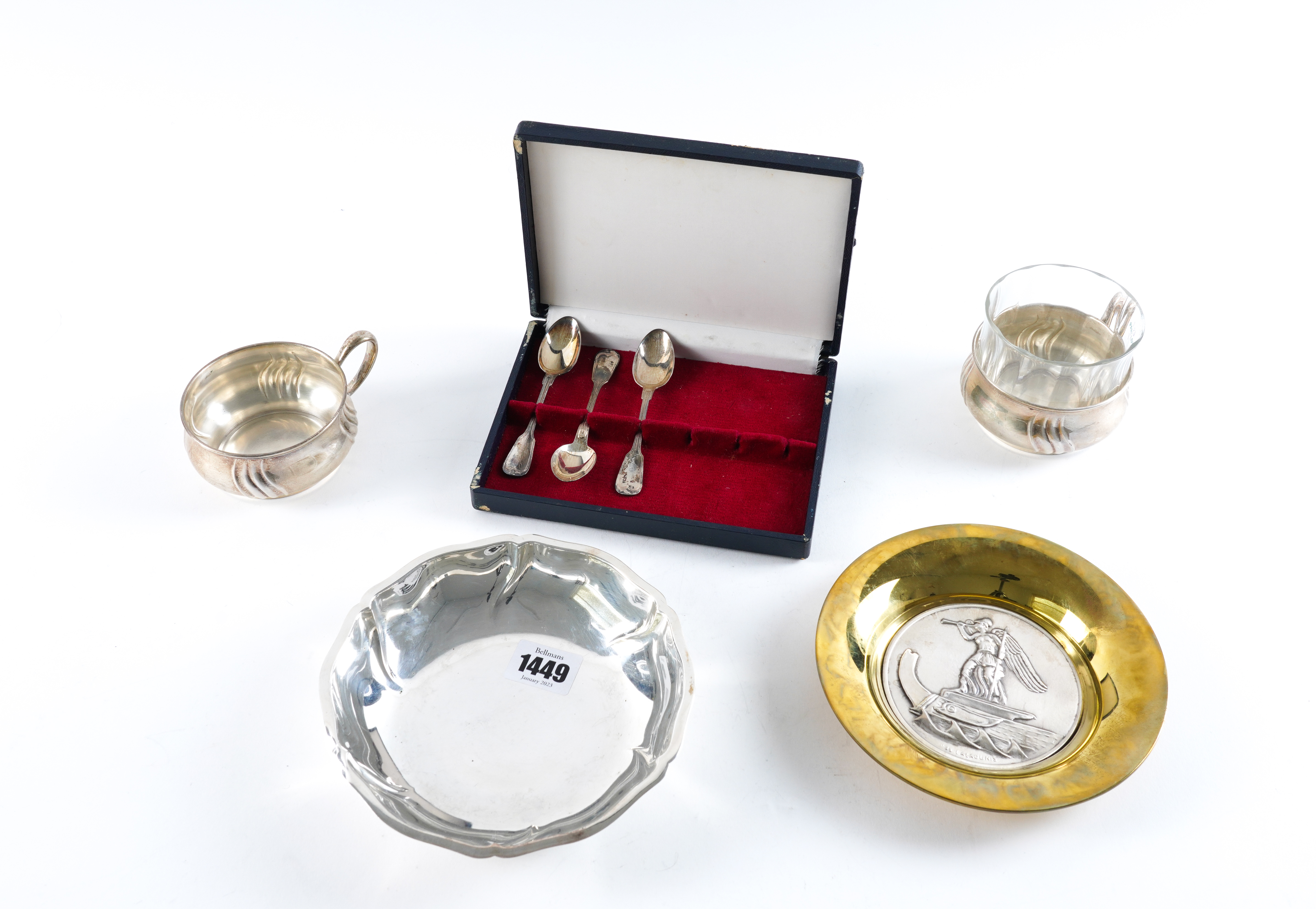 A LALAOUNIS CIRCULAR DISH AND