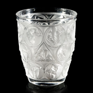 A Lalique Acrobates Vase Second