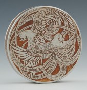 A Lalique Aluminum Powder Box