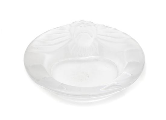 A Lalique Ash Receiver signed