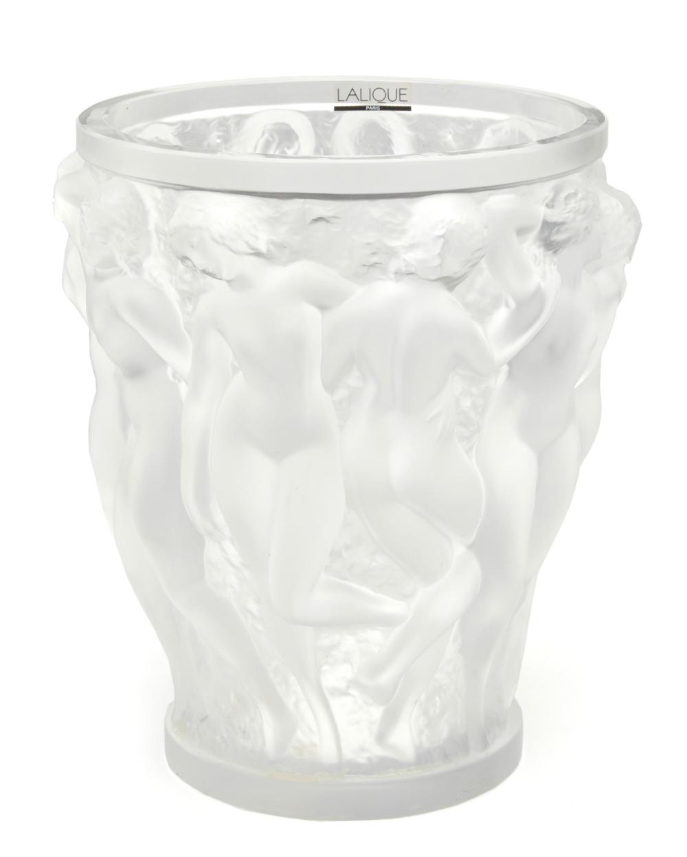 A LALIQUE "BACCHANTES" CRYSTAL
