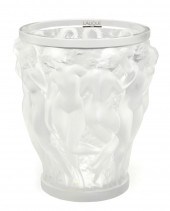A LALIQUE "BACCHANTES" CRYSTAL