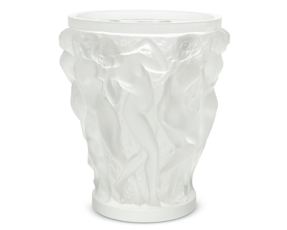 A LALIQUE "BACCHANTES" GLASS
