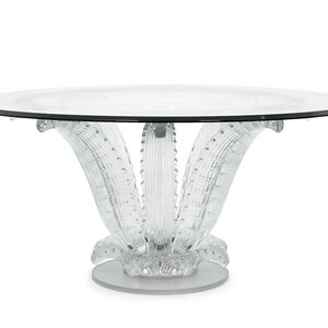 A Lalique Cactus Center Table