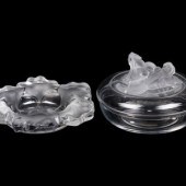 A Lalique Capucines Bowl and A