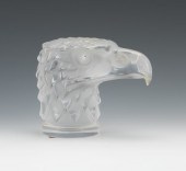 A Lalique Cast Glass Eagle Mas