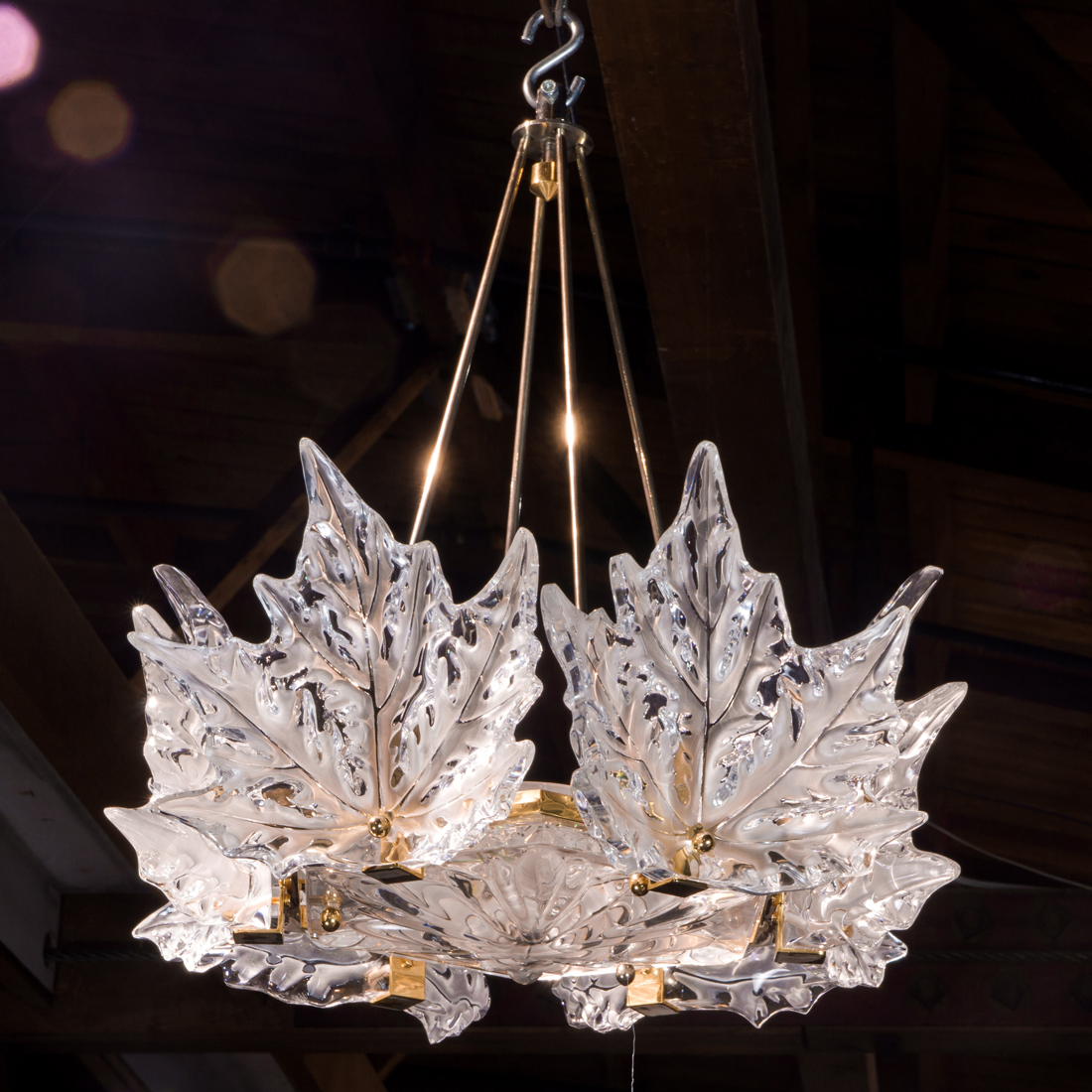 A LALIQUE CHAMPS ELYSEES CHANDELIER