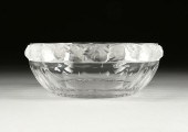 A LALIQUE CLEAR AND FROSTED CR